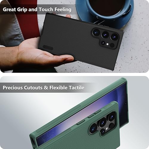 Miniatura 6 de Nillkin Funda para Galaxy S24 Ultra compatible con MagSafe, Samsung S24 Ultra 5G, color negro