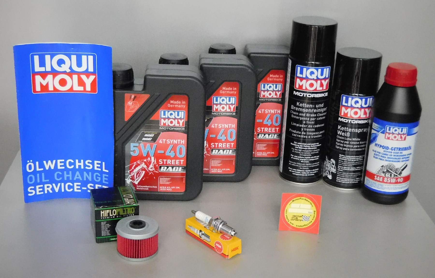 Kit de mantenimiento para Honda TRX 400 EX aceite filtro de aceite bujía servicio inspección