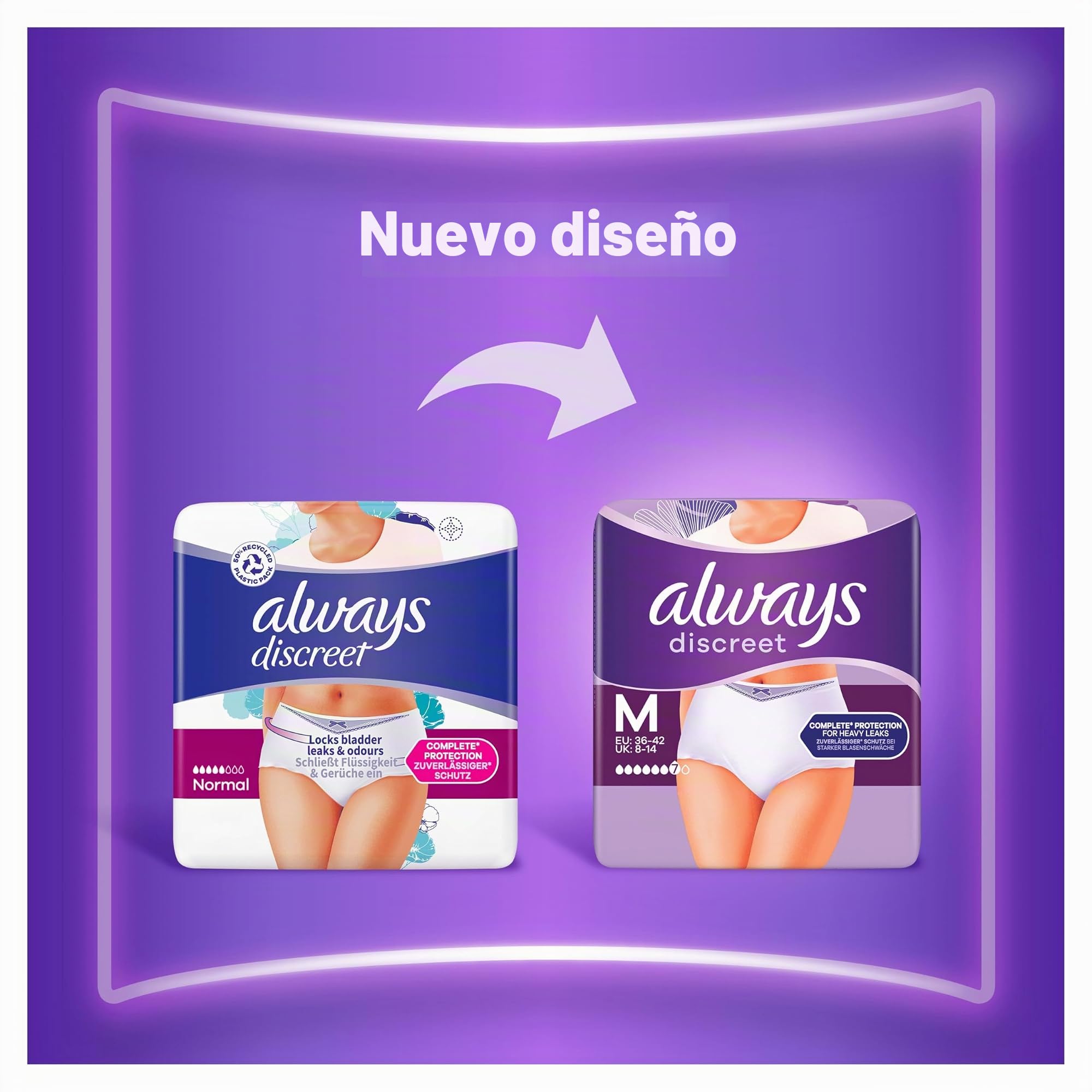 Pañales para incontinencia Always Discreet