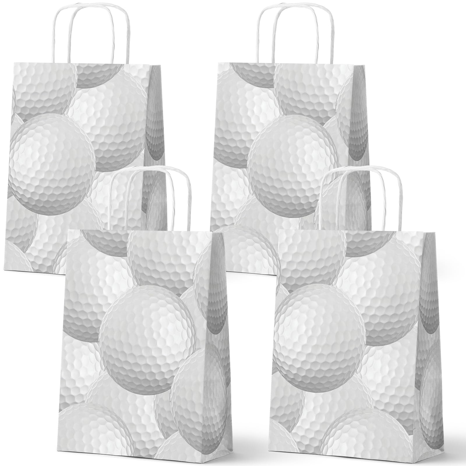 24 Pack Golf Party Gift Bags, Golf Goodie Bags with Handles, Golf Party Favor Bags, Golf Birthday Party Supplies