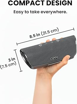 Cleer Scene Wireless Bluetooth Speaker, Grey