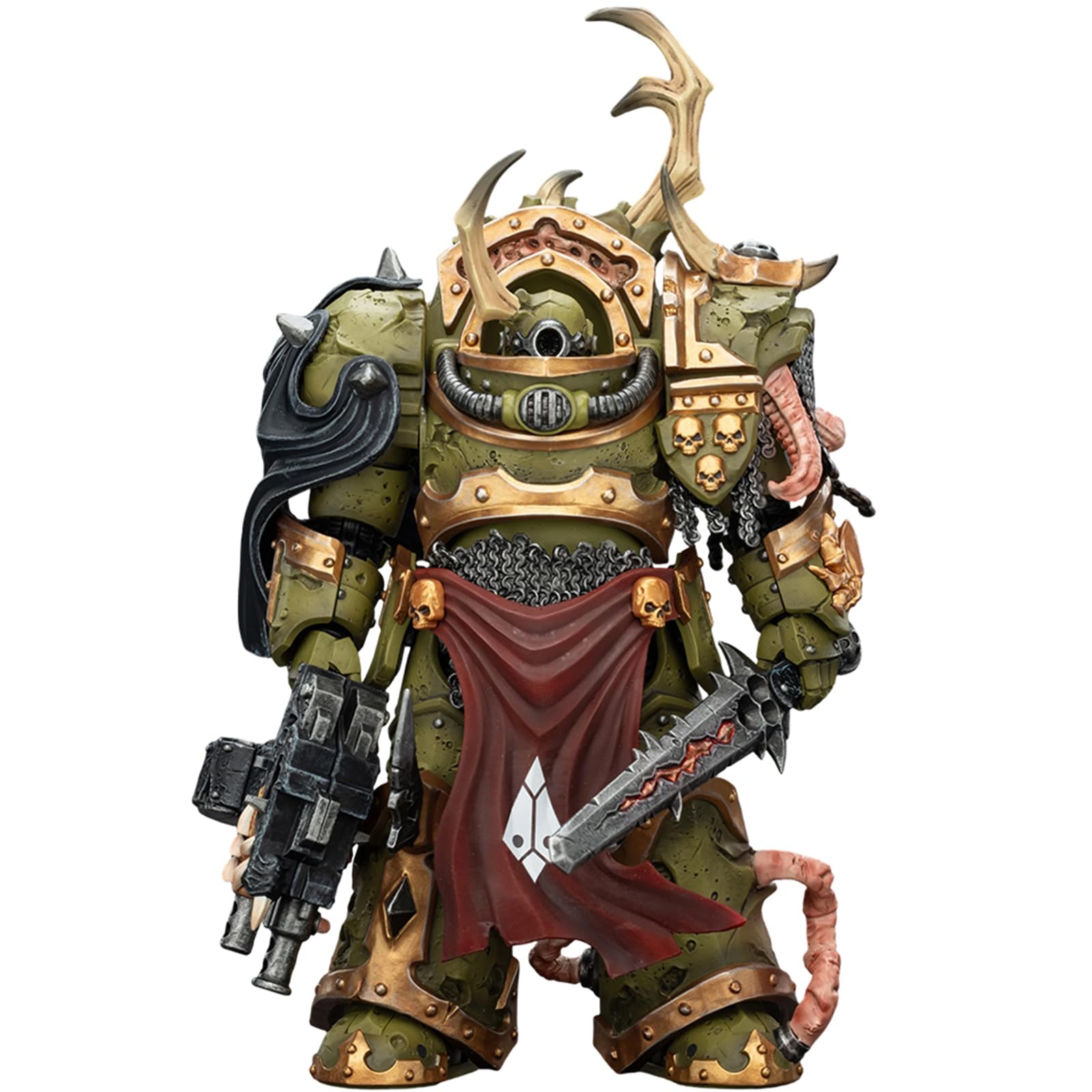 JOYTOY Warhammer 40k Death Guard Blightlord Terminator 3 with Combi-bolter and Bubotic Blade 1/18 Action Figure