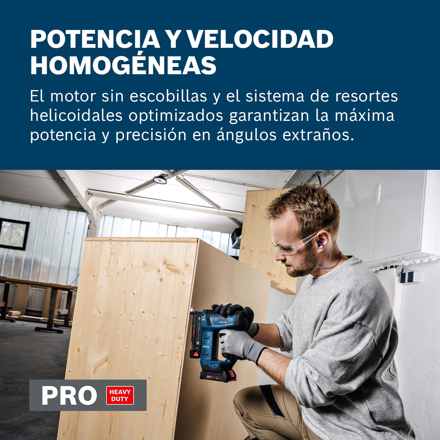 Clavadora para madera a batería GNH 18V-35 con Bosch Professional 18V System (bajo retroceso, motor Brushless sin escobillas, incl. gancho para el cinturón)