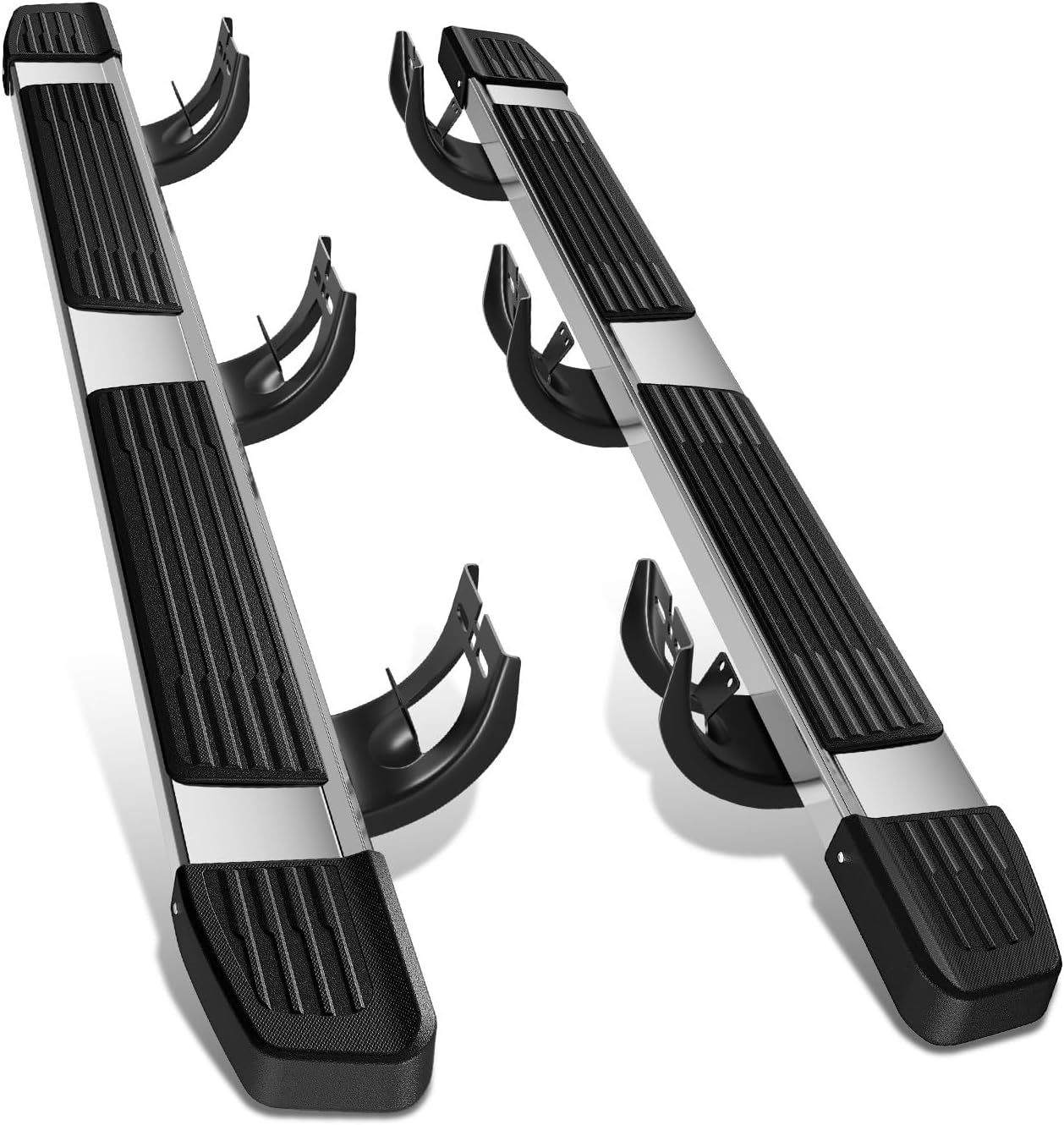 DNA MOTORING 5.5 Inches Running Boards Compatible with 11-18 Ram 1500 Quad/Extended Cab, Powder Coated Side Step Nerf Bars, STEPB-ZTL-8077