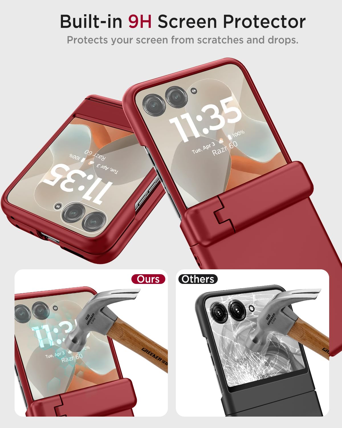 Amazon.com: Miimall Slim Case for Moto Razr 2025 with Hinge
