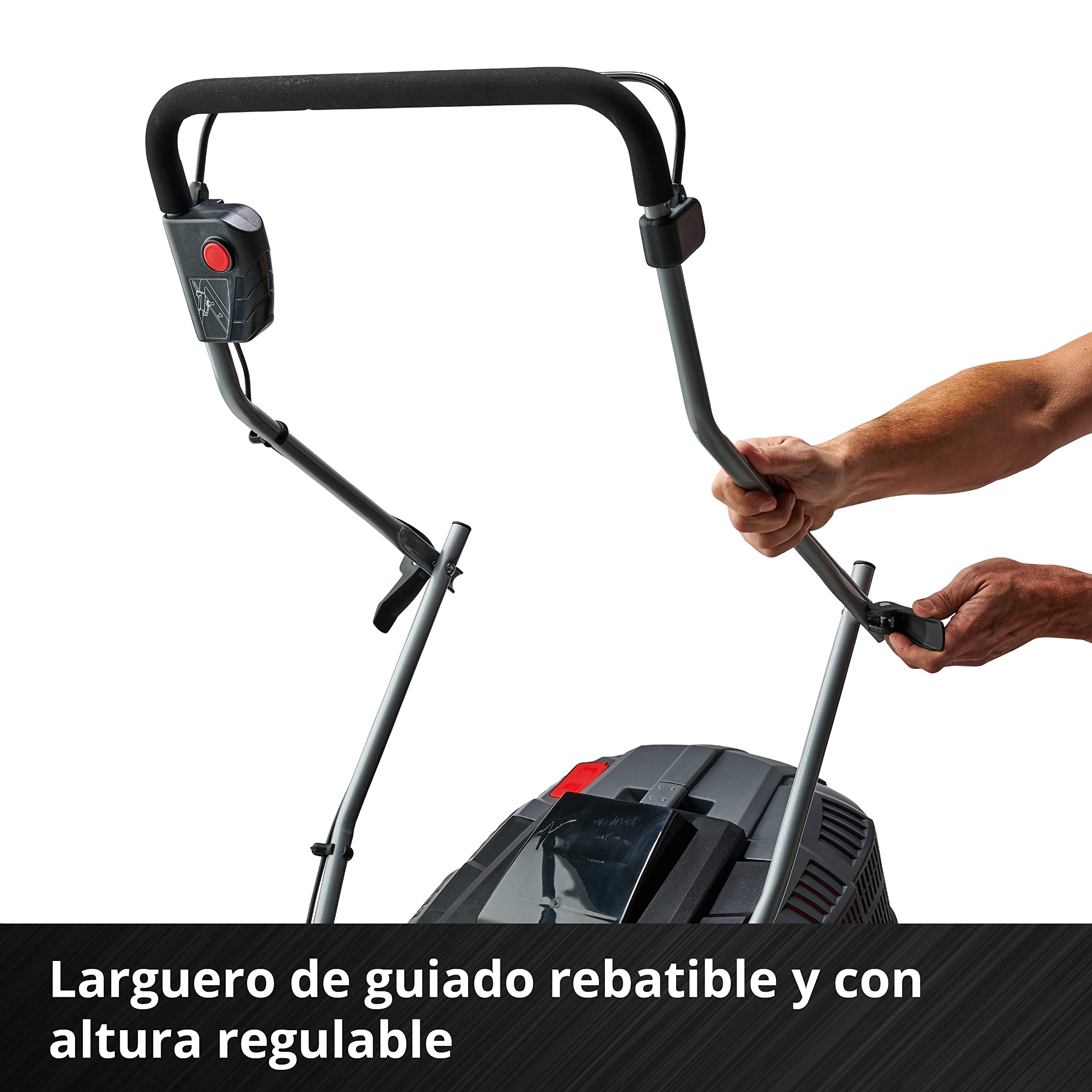 Einhell Cortacésped a batería GE-CM 43 Li M Kit Power X-Change (36V, 43 cm Ancho de Corte, hasta 600 m², Brushless, función de Mulching, 63L Bolsa recolectora, con 2X 4,0 Ah baterías y 2X Cargadores)