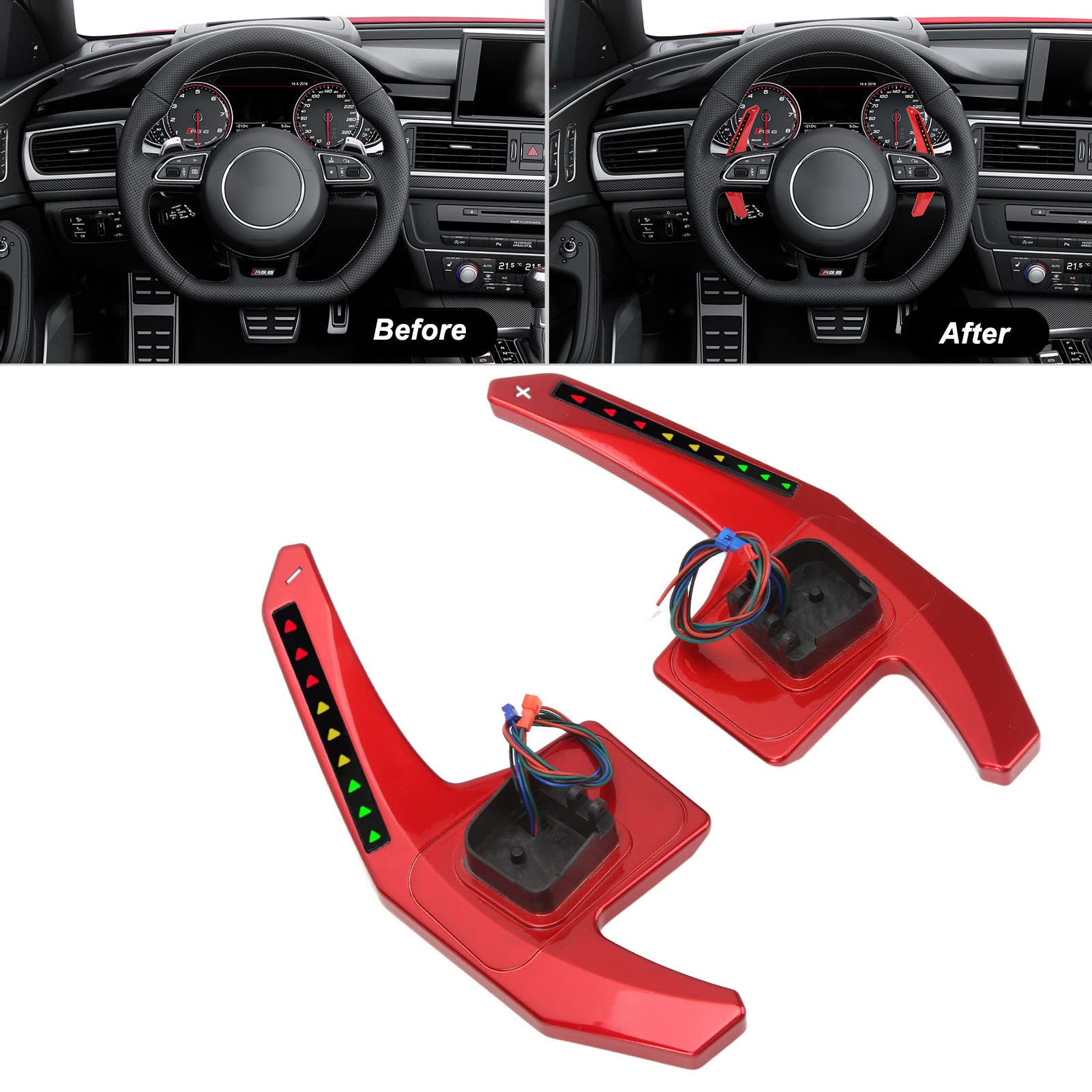 Amazon.co.jp: シフトレバー パドルシフター RPMメーター 165mm