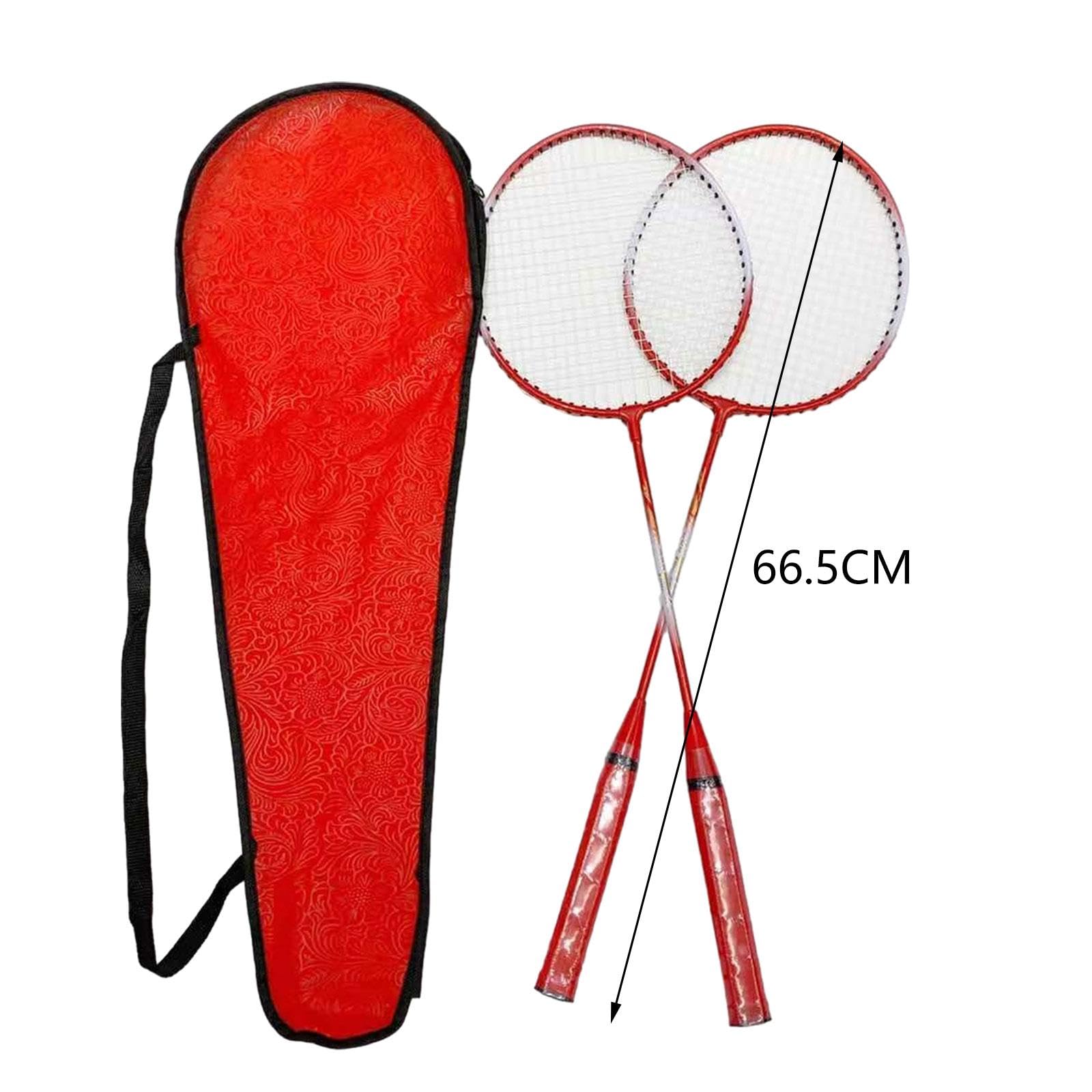 Raquetas de Bádminton 665 mm con Bolsa, Set para Principiantes
