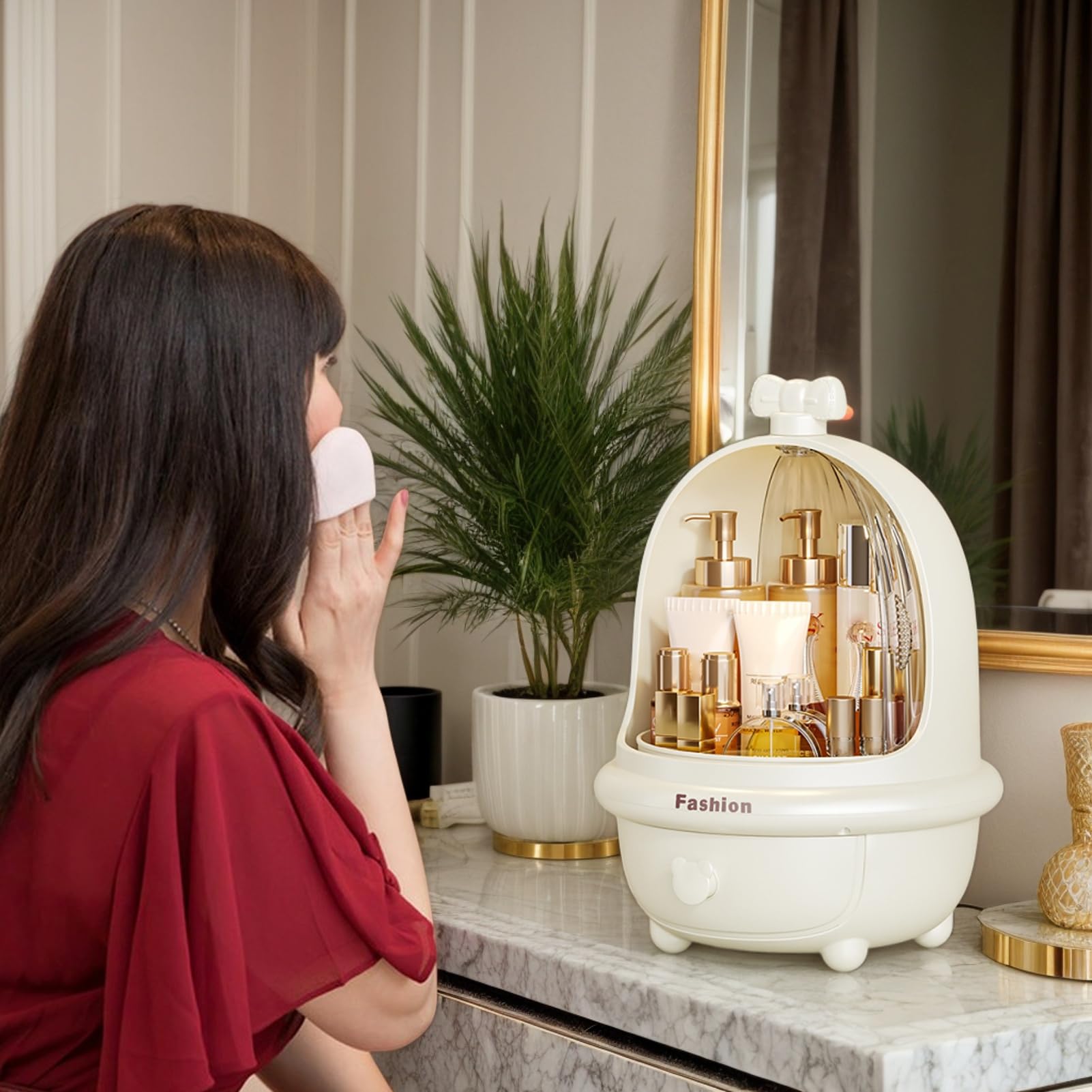 Kosmetik Organizer Für Den Schminktisch Große Aufbewahrung Mit Klarem