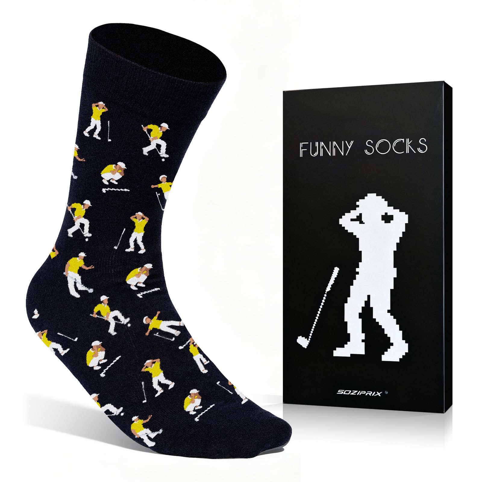 Funny Golf Socks for Men | Hilarious Gifts for Him, Golf Accessories & Themed Gifts for Golfers (Size 10-13)