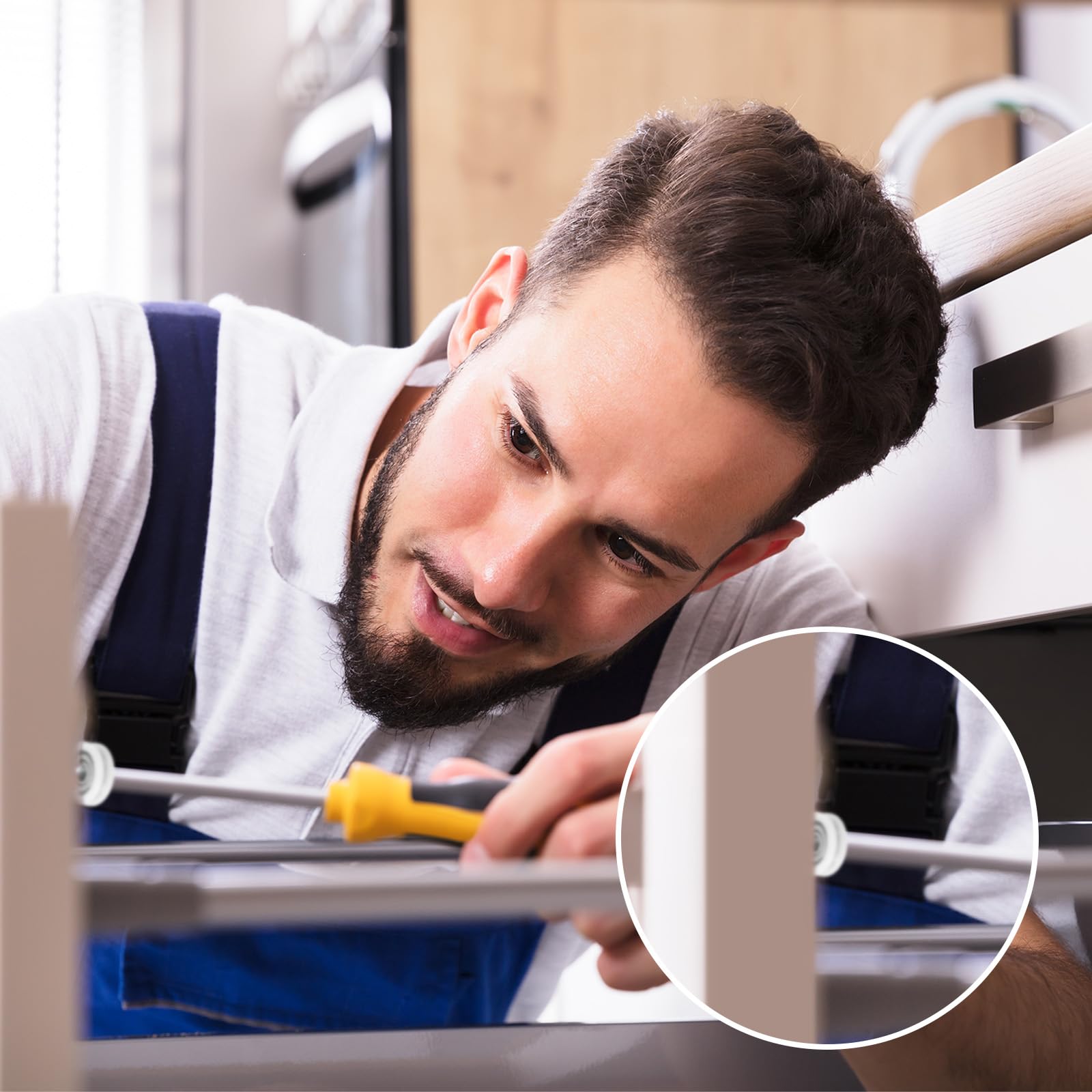 4x PATIKIL Nylon-Riemenscheibe – 5x21,6x7 Mm Mit 608zz-Lager – Für Schubladen, Türen & Fenster