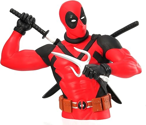 Marvel Nueva figura de acción Deadpool Bust Bank