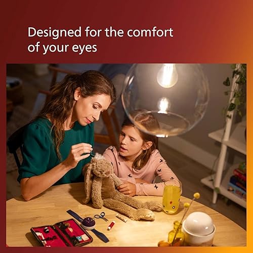 Miniatura 41 de Philips LED 60W ST19 - Paquete de 1 bombilla vintage Edison en espiral ámbar (2000 K) 400 lúmenes (6.5 W = 60 W) regulable sin parpadeo Ámbar