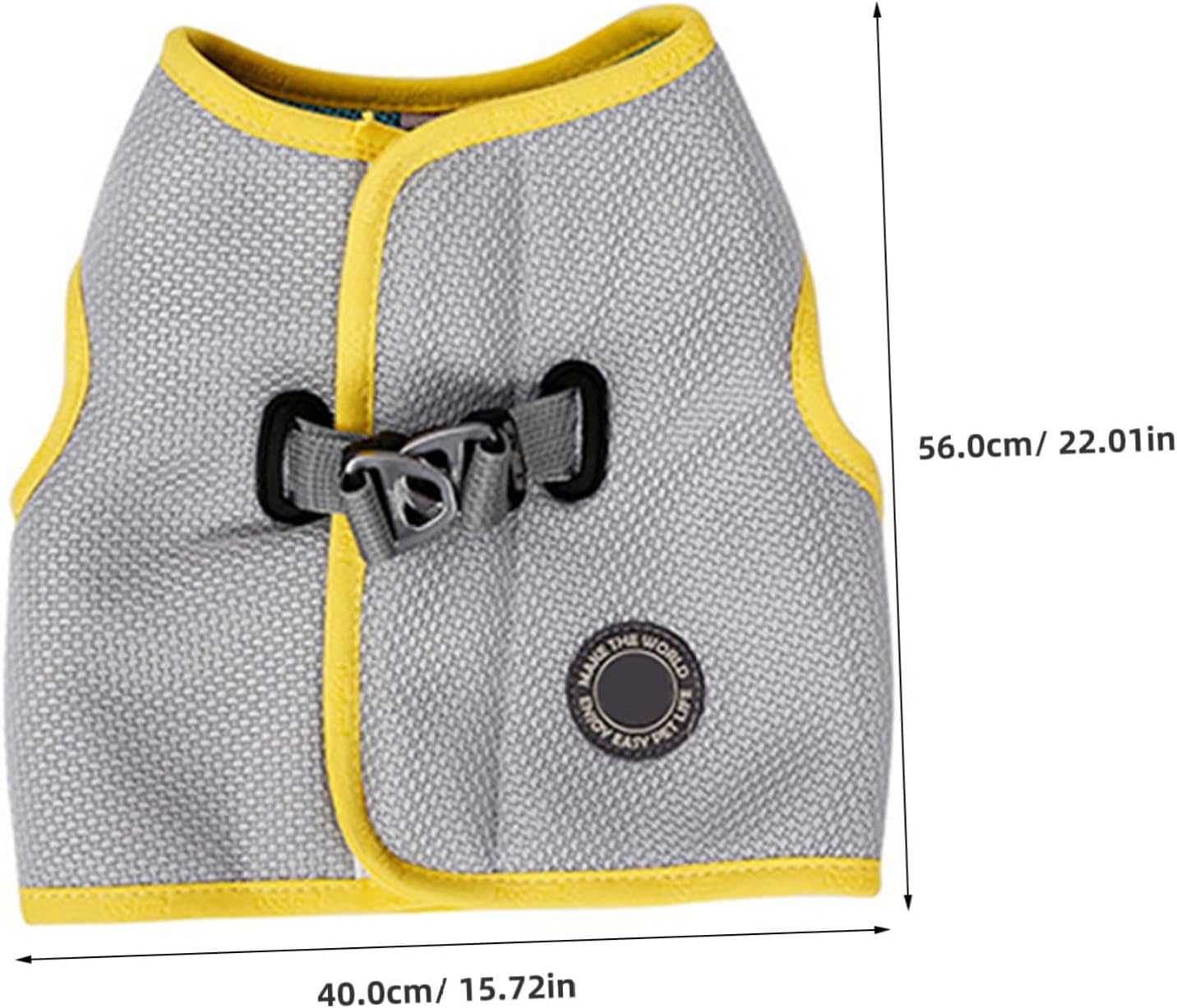 UKCOCO Stylish Pet Supplies Summer Pet Cooling Harness Breathable Chest Back Vest Chest Strap Cooler Dog Puppy Breathable Harness- Size L