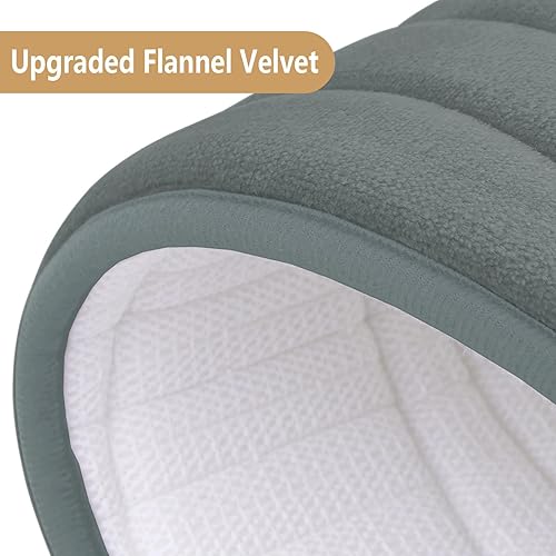 Miniatura 77 de Buganda - Alfombra de baño de espuma viscoelástica 24x16, tapetes de baño extra suaves y absorbentes, antideslizantes y lavables a máquina para el