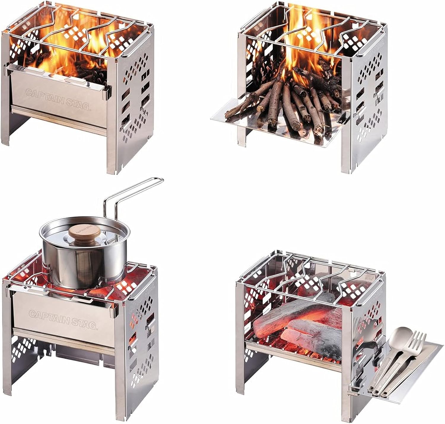品質が Amazon Co Jp 限定 キャプテンスタッグ Captain Stag バーベキューコンロ 焚火台 1台3役 折りたたみ カマド スマートグリル B6型 B5型 3段階調節可能 ステンレス製 バッグ付き Ug 45 Uy 7021 Correiodecarajas Com Br