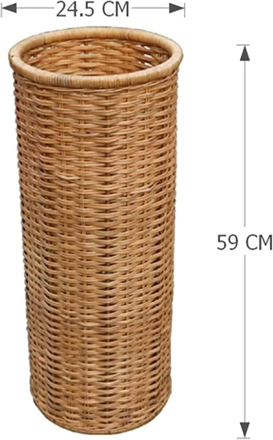 Umbrella Stand Bamboo Rattan Umbrella Stand Umbrella Rack Multifunctional Umbrella Storage Bucket and Umbrella Basket Shelf Bucket