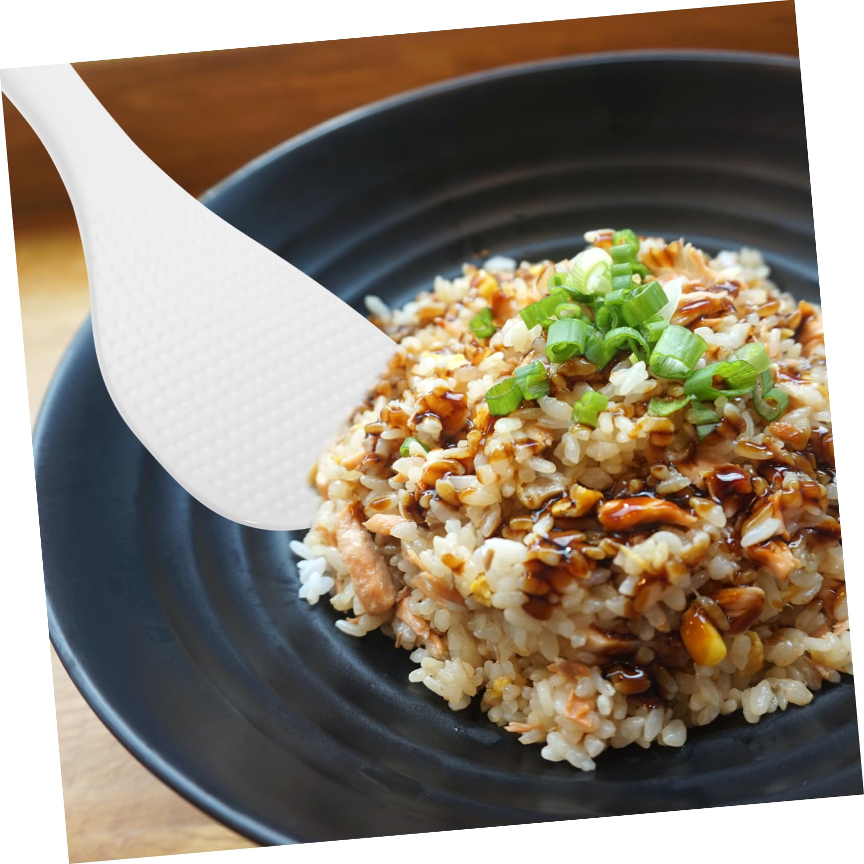 PRETYZOOM 8 Stk Reispaddellöffel porzellanlöffel Porzellanschöpflöffel Praktischer Reislöffel Reis Servierlöffel Reis kochen Kelle Küche Reislöffel Reispaddel für die Küche Keramik Weiß