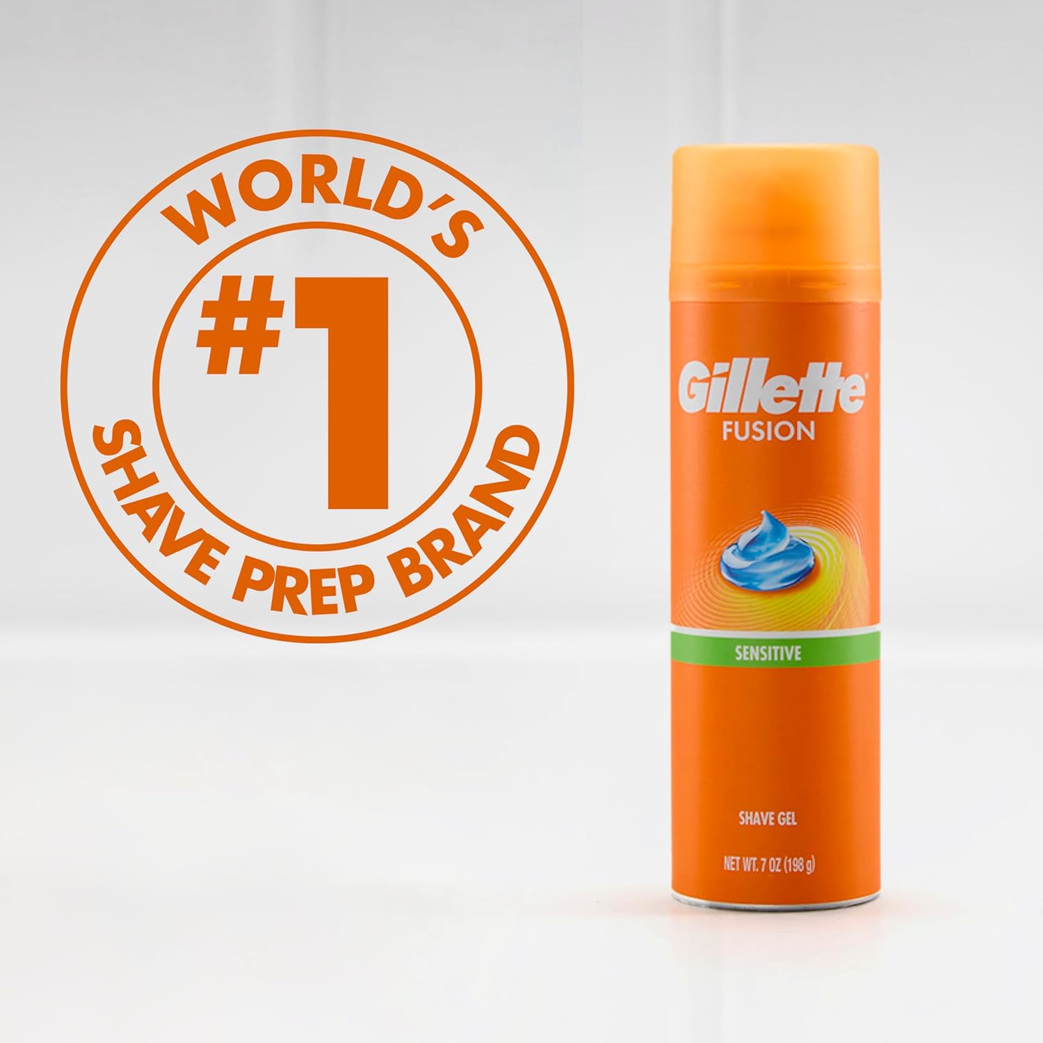 Gillette Fusion5 Ultra Sensitive Shave Gel, 7oz, Pack of 6