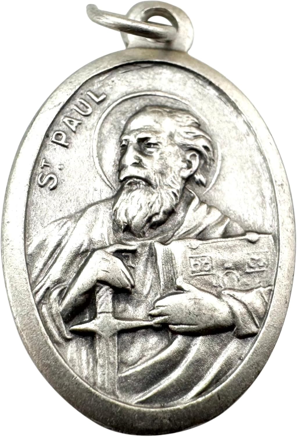 Westmon Works St Paul Medal Set Italian Metal Medallion with Saint Prayer Holy Card - Image 2