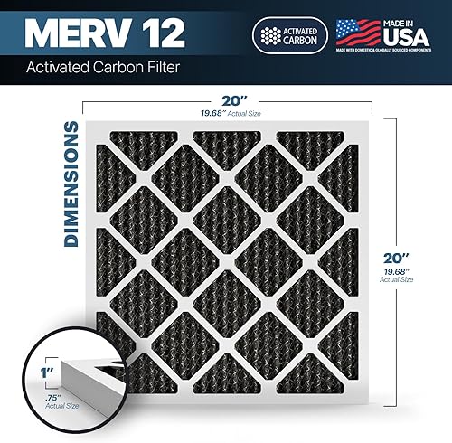 Miniatura 324 de BNX TruFilter MERV 13 - Filtro de aire para horno de CA de 20 x 20 x 1 pulgadas (paquete de 4) - Fabricado en Estados Unidos - Filtros de aire