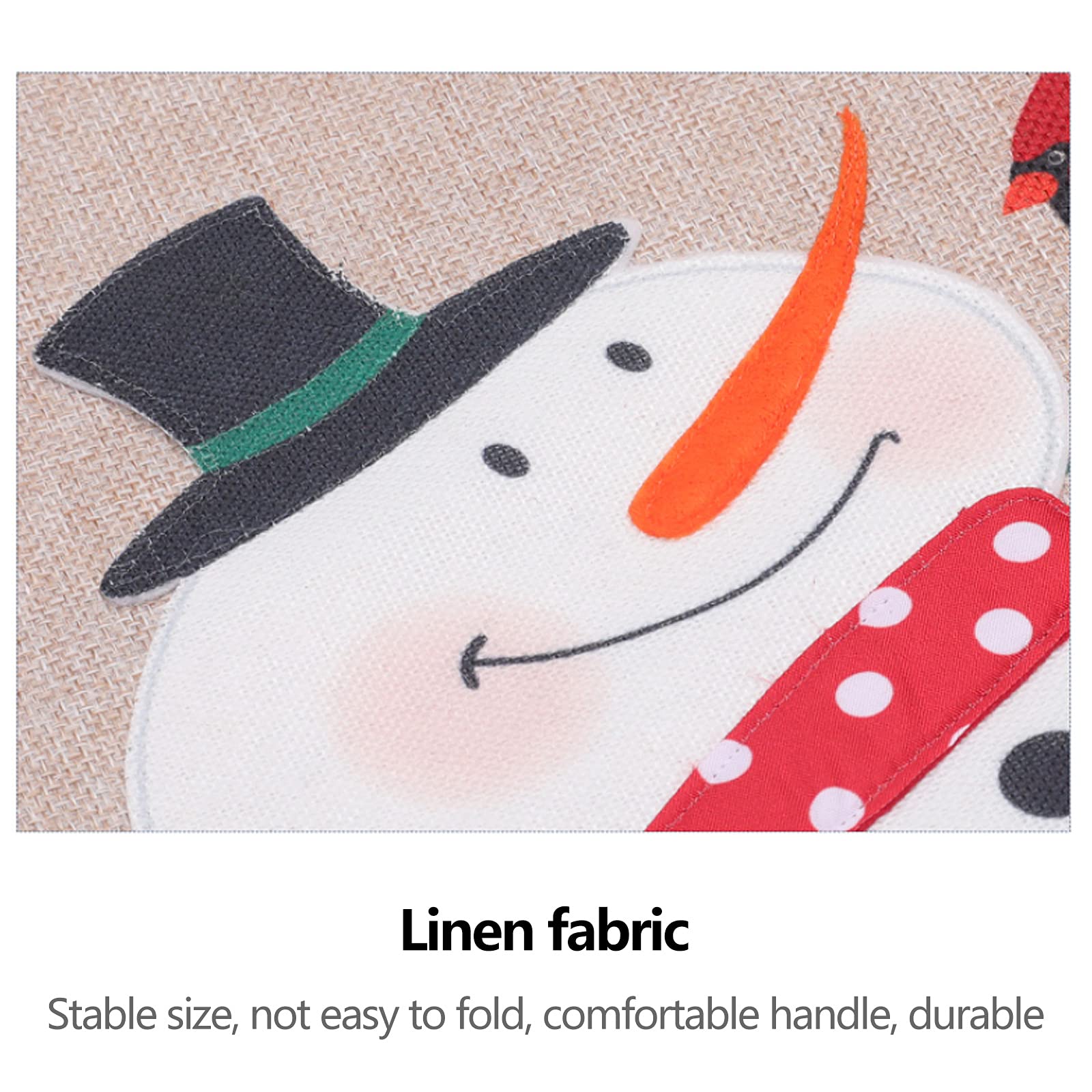 Set 6 Coprisedie Natalizi Rosso/Bianco Con Cappello Di Babbo Natale – 40x57 Cm + Decorazioni Omaggio - 3