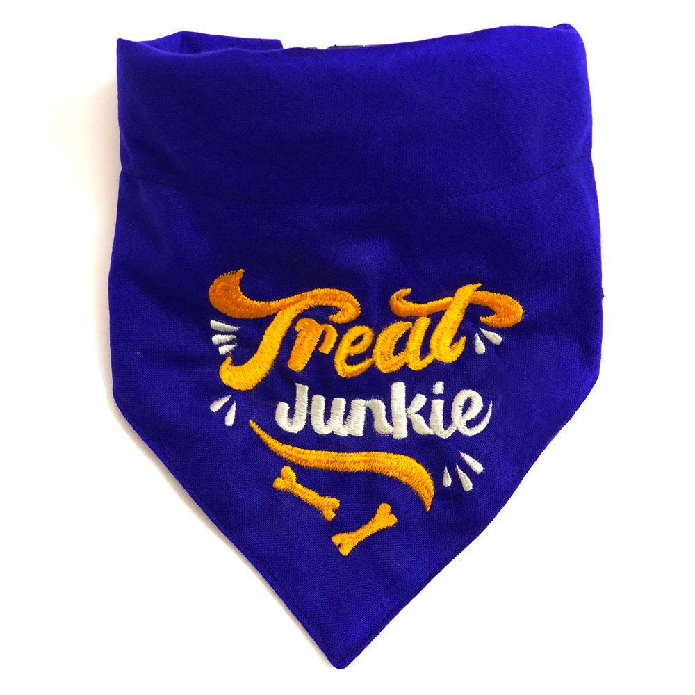 That Dog In Tuxedo Treat Junkie Dog Bandana/Dog Scarf with Adjustable Dog Collar (Size S) (B07BFV94XR) Amazon Price History, Amazon Price Tracker