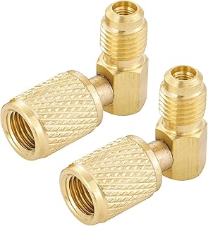 Adaptadores antirretroceso, adaptador giratorio SAE de 1/4 pulgadas, adaptadores mini divididos de codo de 90 grados, 1/4 ...