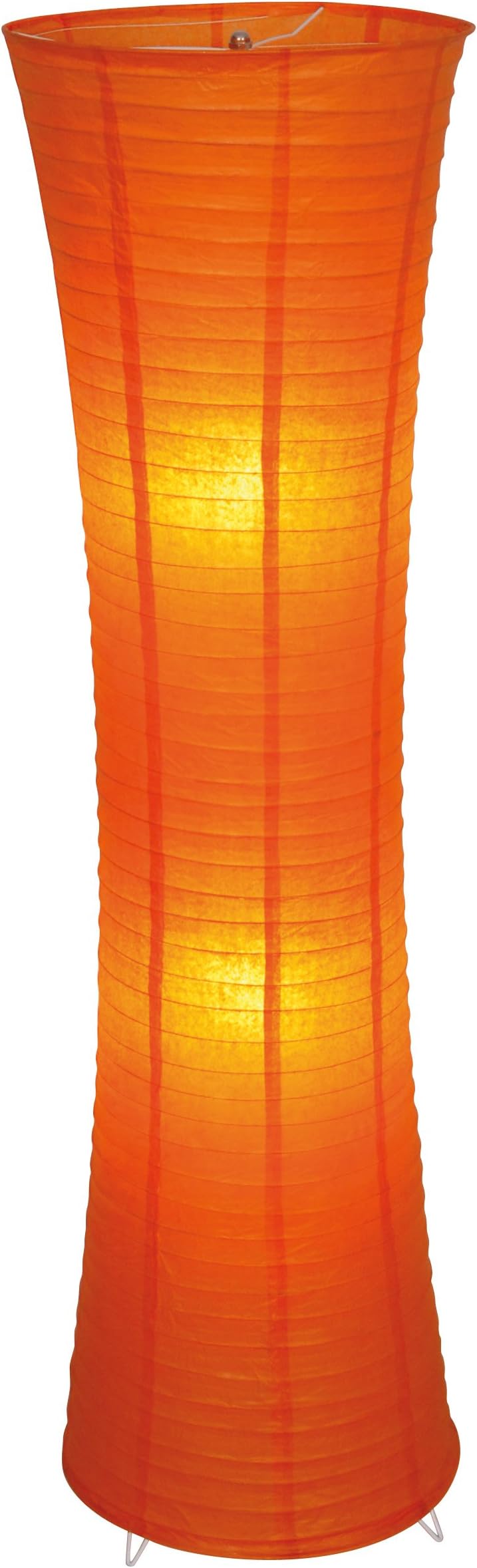 Decorative 2 Light Floor Lamp Shade Colour: Orange