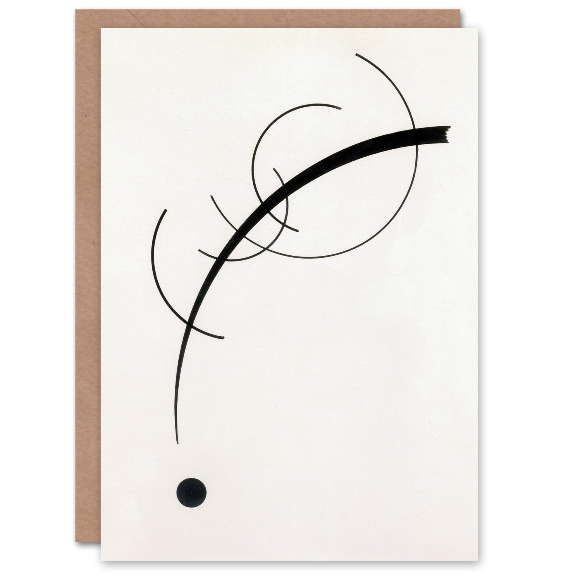 Artery8 Wassily Kandinsky Art Card Free Curve to the Point