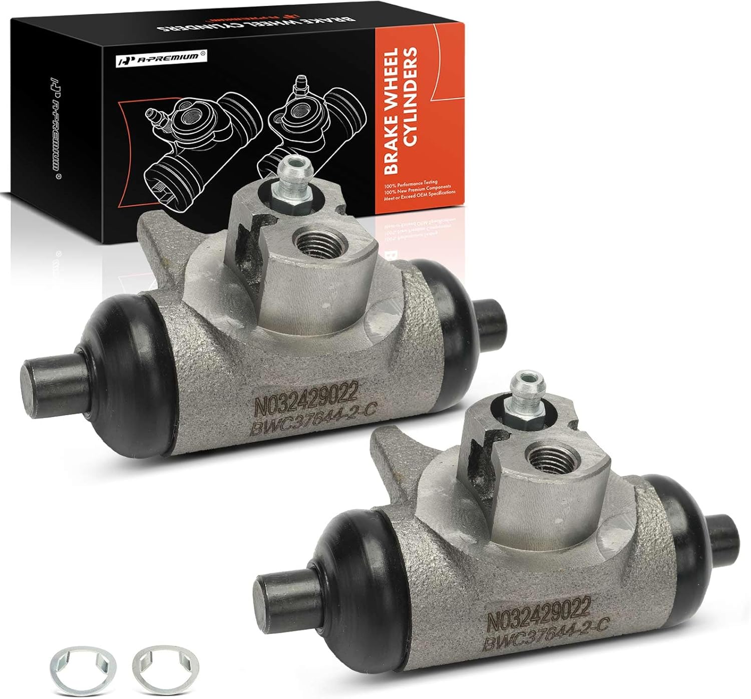 A-Premium Rear Drum Brake Wheel Cylinder Compatible with Select Chevrolet and GMC Models - S10 1982-1988, S10 Blazer 1983-1988, S15 1983-1988, S15 Jimmy 1983-1988, 2-PC Set