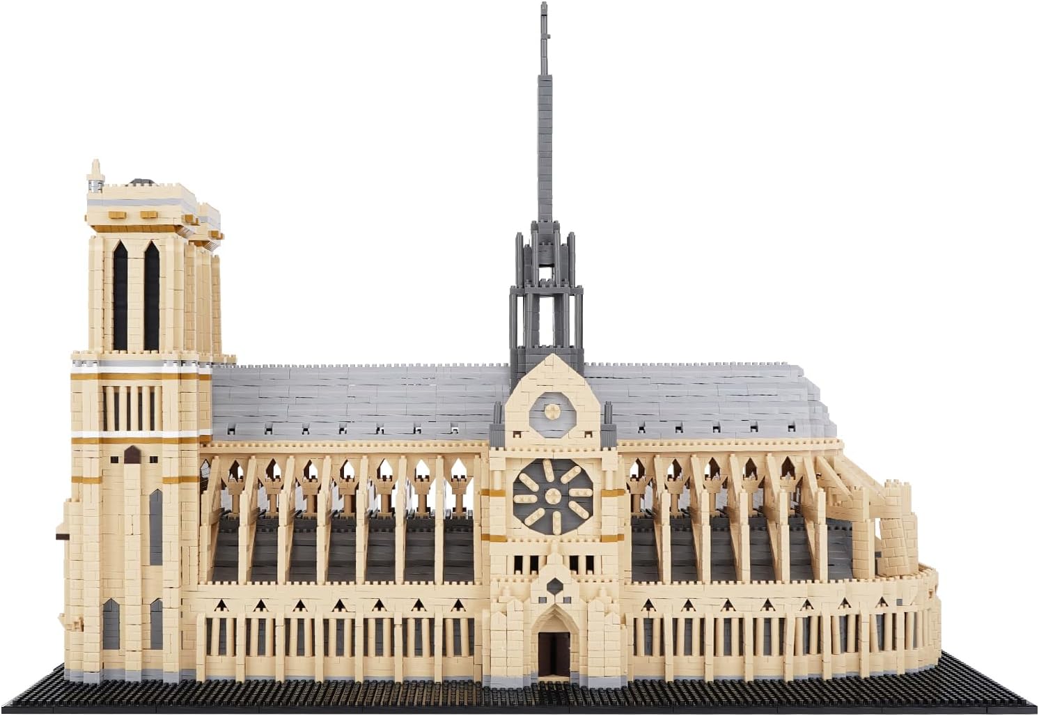 Building Blocks, Architecture Notre Dame de Paris Model Micro Mini Blocks Creative Building Blocks Set, 7380 PCS