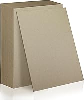 Gocreate 25 Sheets 12.5x10" 80PT/2mm Thick Grey Chipboard for Bookbinding, Box Making & Crafts