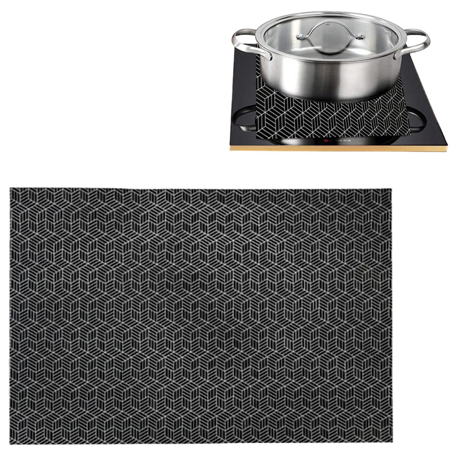 Silicone Induction Cooktop Cover Mats Nonslip Base Absorbs Protects Countertops From Scratches and Spills Silicone Induction Stove Pad