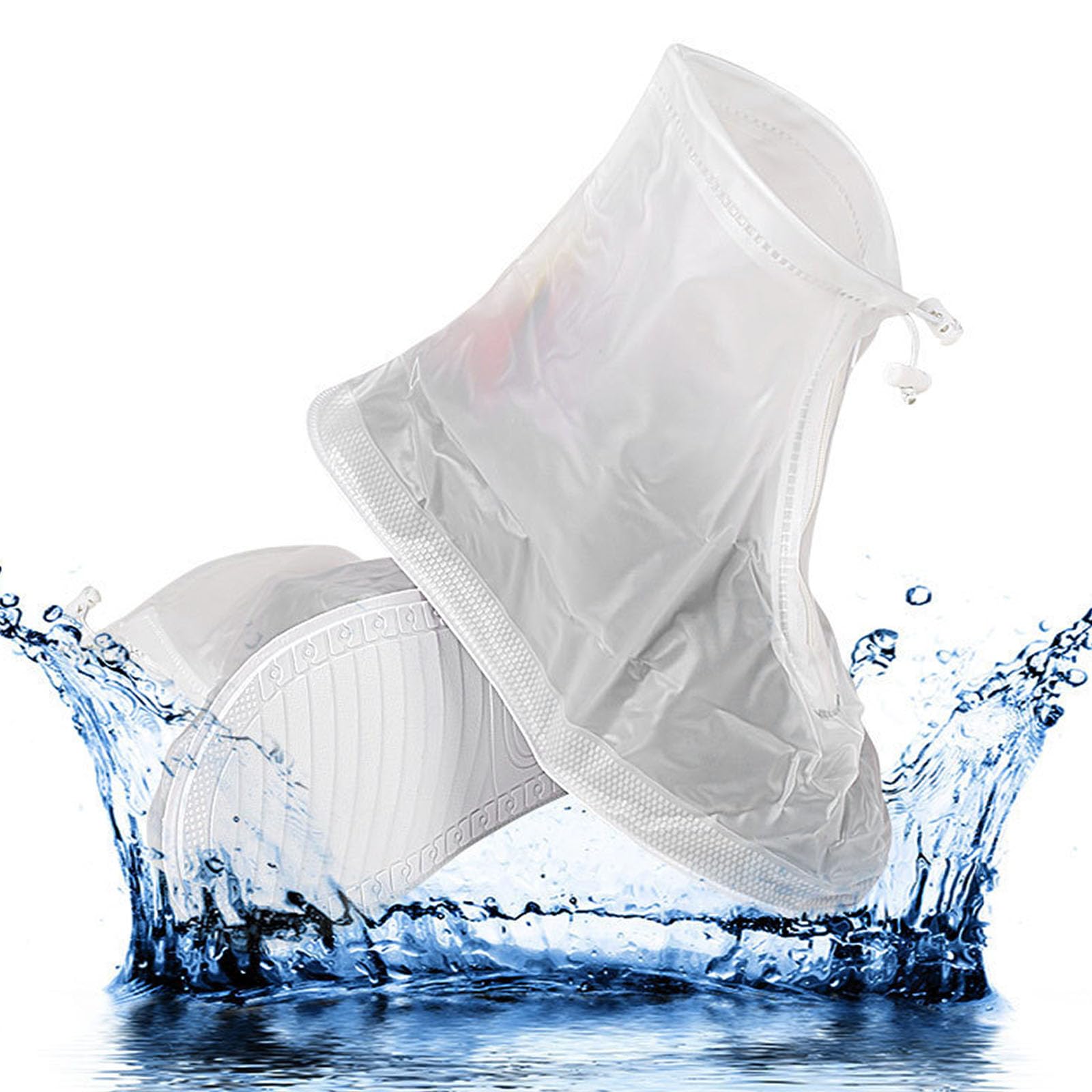 HREDZEOHREDZEO Silicone Shoe Cover,Rain Shoe Covers Waterproof Shoe Covers Over Shoes Protectors Reusable Anti Slip Shoe Covers for Men Women(XL 40-41)