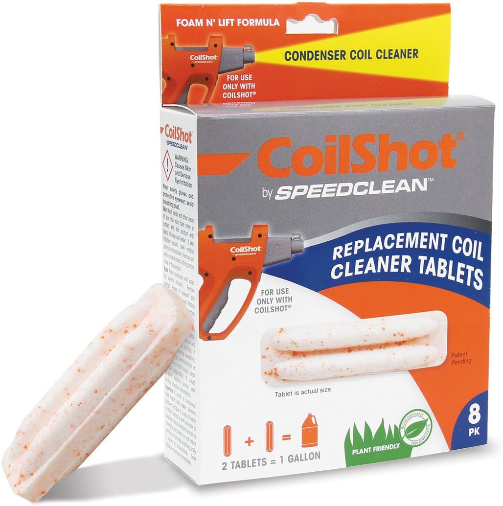 Speedclean SC-CS-TABS CoilShot Tablets, Pack of 8