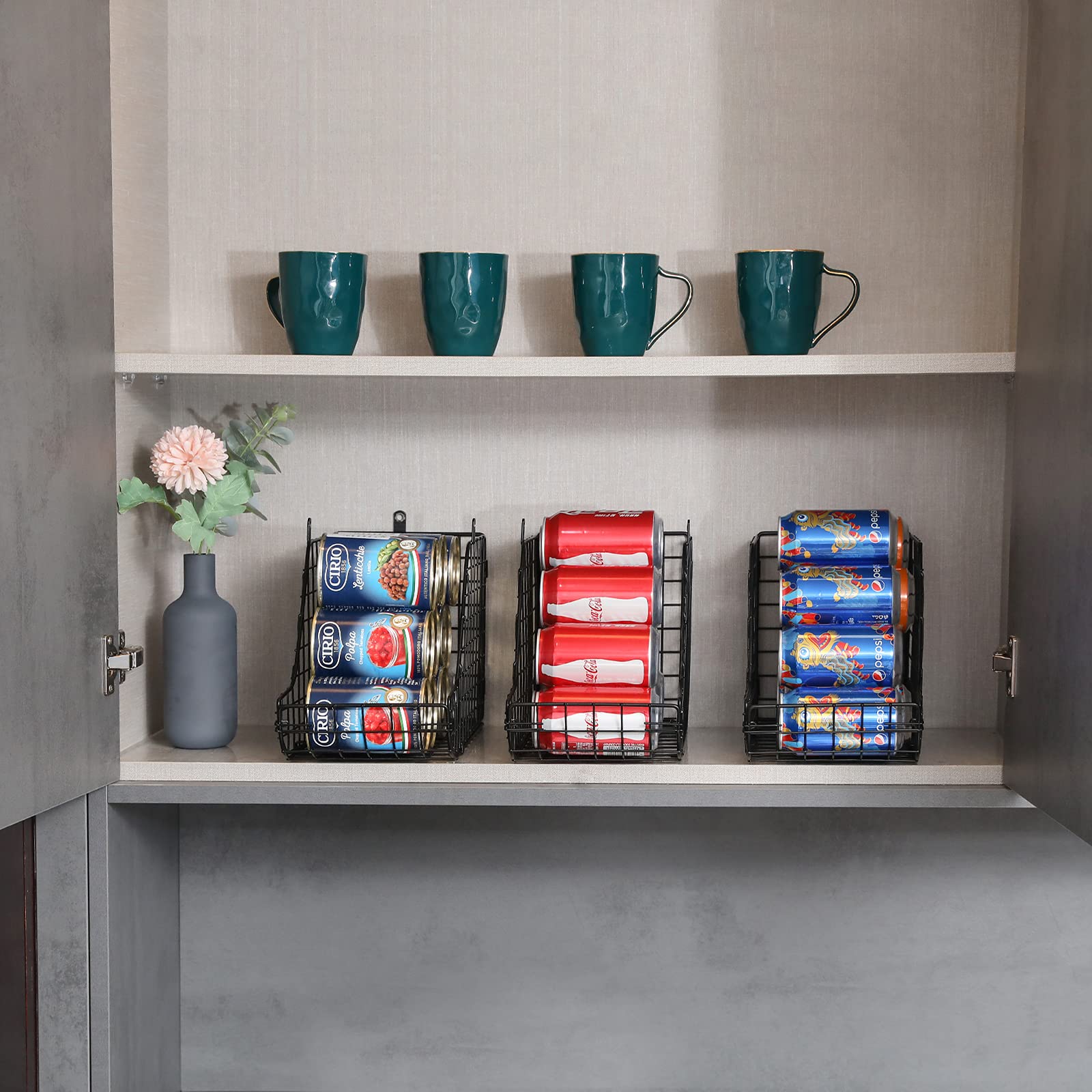 Buy Xcosrack Standing Stackable Can Dispenser Storage Organizer Bins3