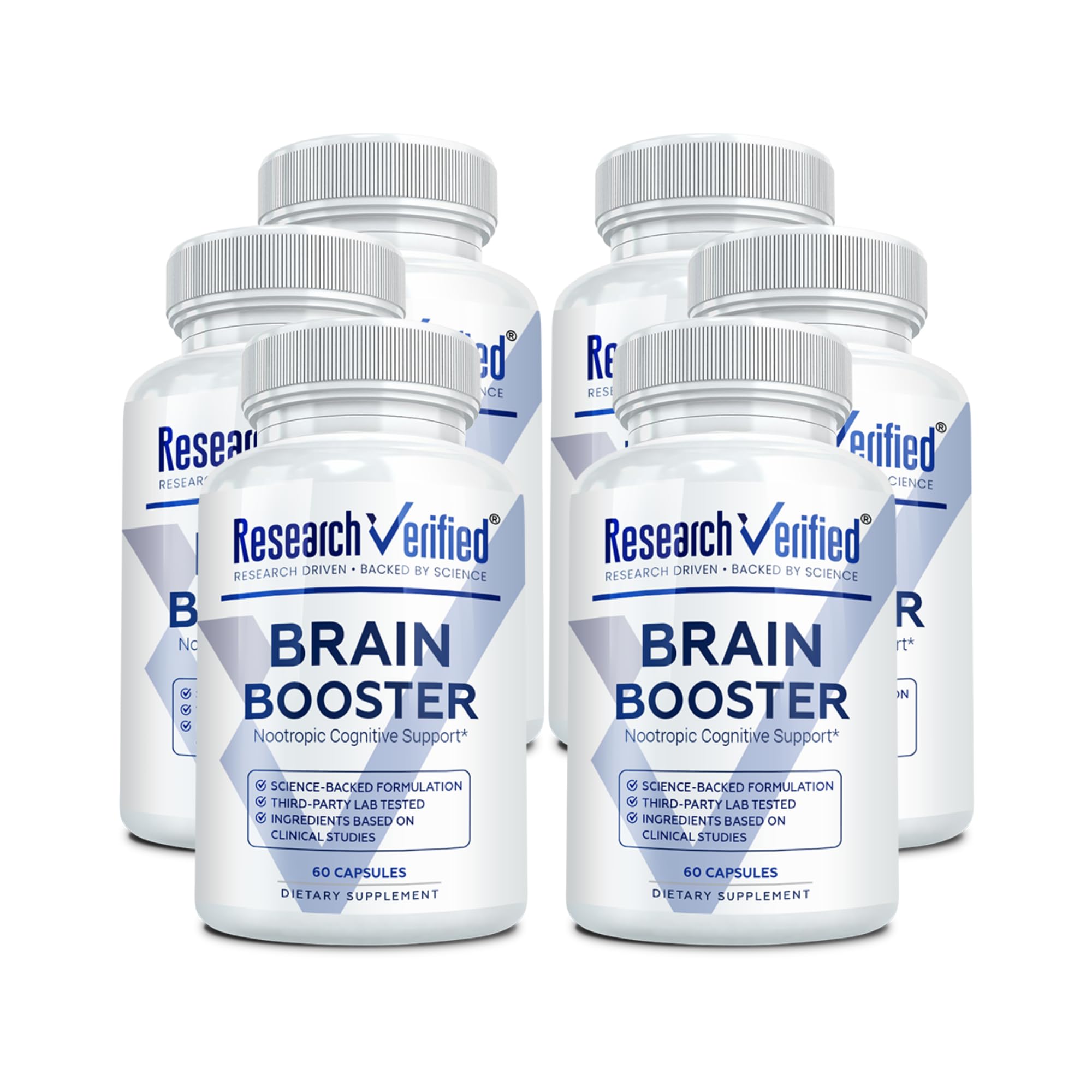 Research Verified Brain Booster - Brain Supplement for Memory and Focus Nootropic Supplement for Cognitive Support - 360