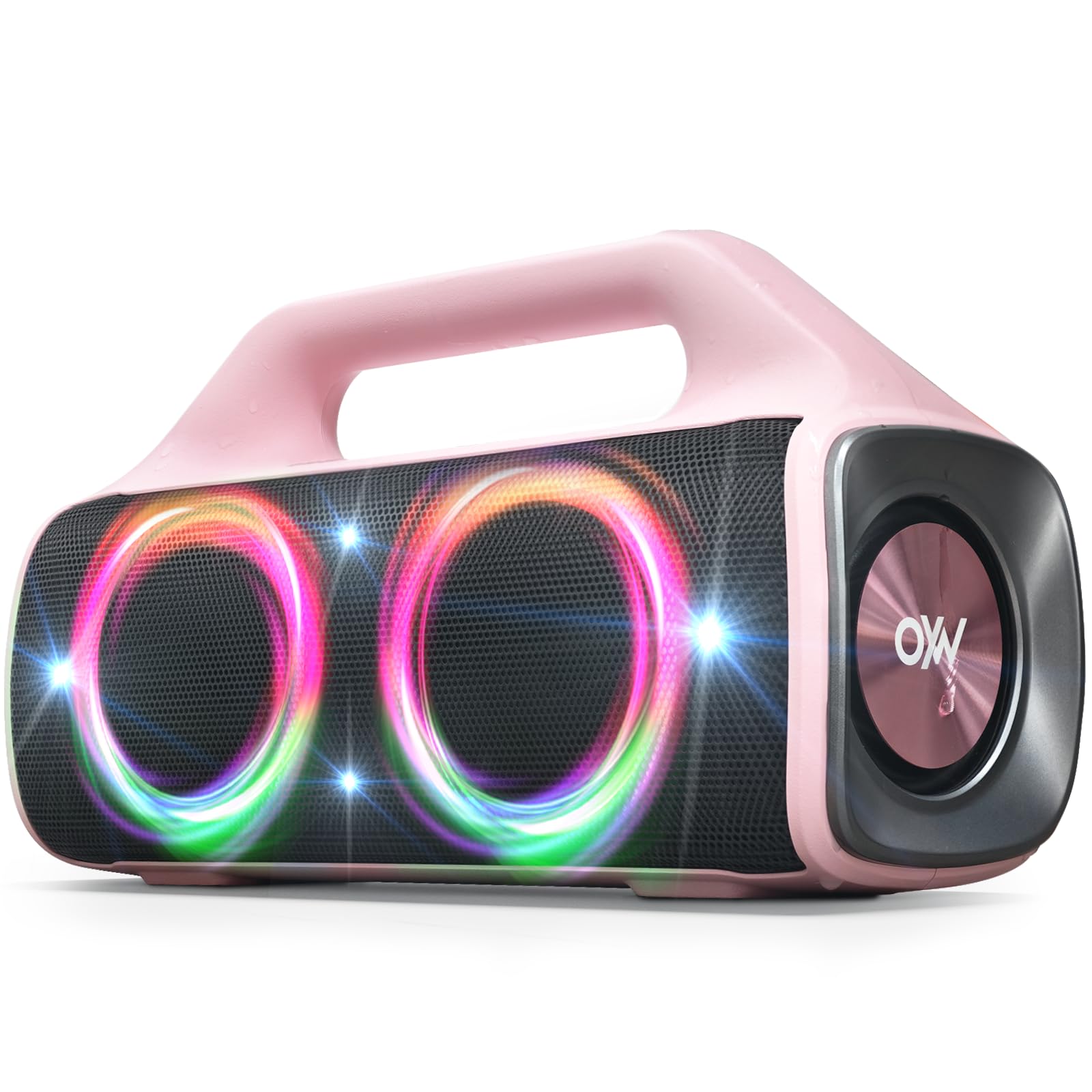 OYW IPX67 Waterproof Bluetooth Speaker:80W(Peak) Loud Outdoor Portable Wireless Party Speakers with LED Lights,20H Playtime,Bluetooth 5.3,Deep Bass & TWS for Pool,Beach — view 12