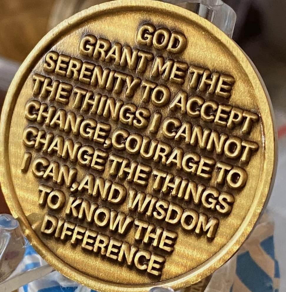 Miniatura 4 de RecoveryChip Sakura Tree Cherry Blossom Ying Yang - Medallón de oración de serenidad blanco y negro