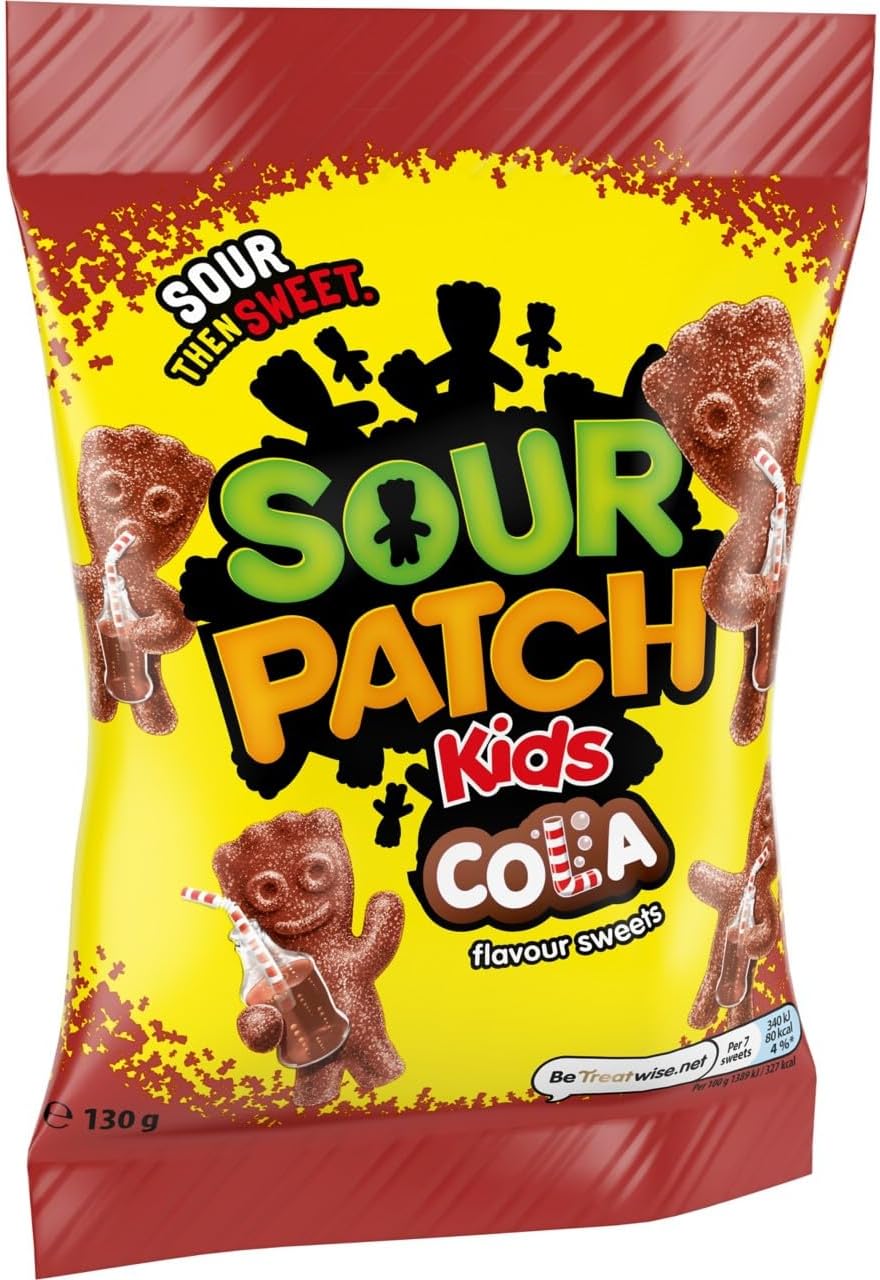 Cola Flavour, Tangy Cola Sour Then Sweet Candies, 130 g (Pack of 1)