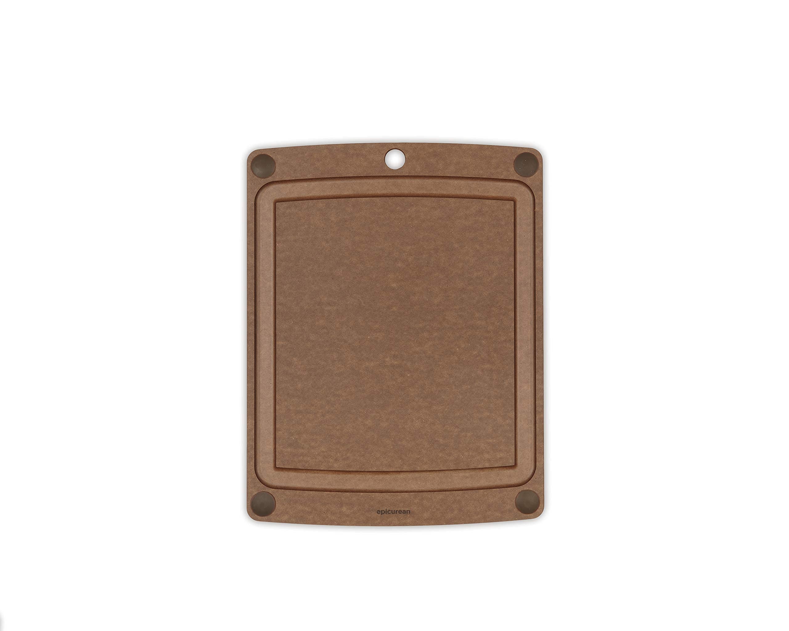 Epicurean All-In-One Cutting Board with Juice Groove, 14.5 x 11.25, Nutmeg