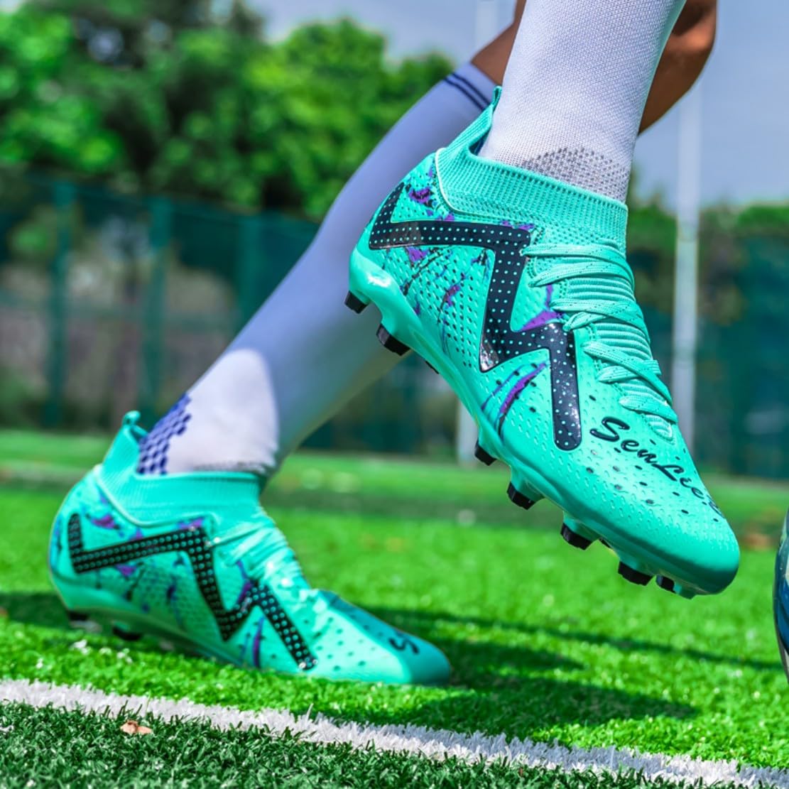 Scarpe da Calcio Uomo a Collo Alto Scarpe da Calcetto con Tacchetti Calzature Sportive per Bambini Scarpe Lifestyle Sportive Scarpe Tecniche da addestramento Esterne