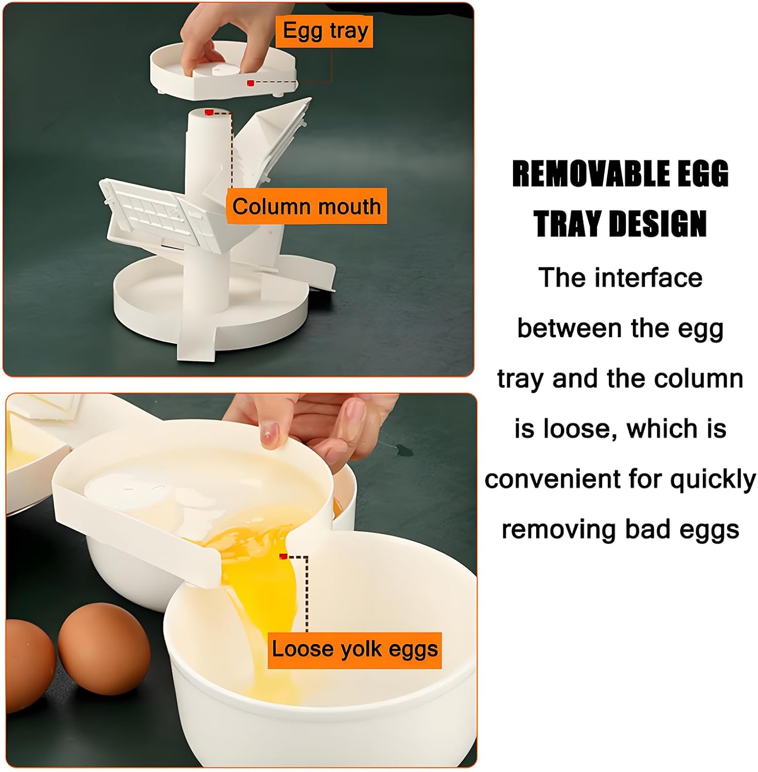 Adjustable Egg White & Yolk Separator, Quick Egg Filter Tool for Baking & Cooking, Essential Kitchen Gadget for Chefs & Home Cooks, Perfect for Cakes & Desserts