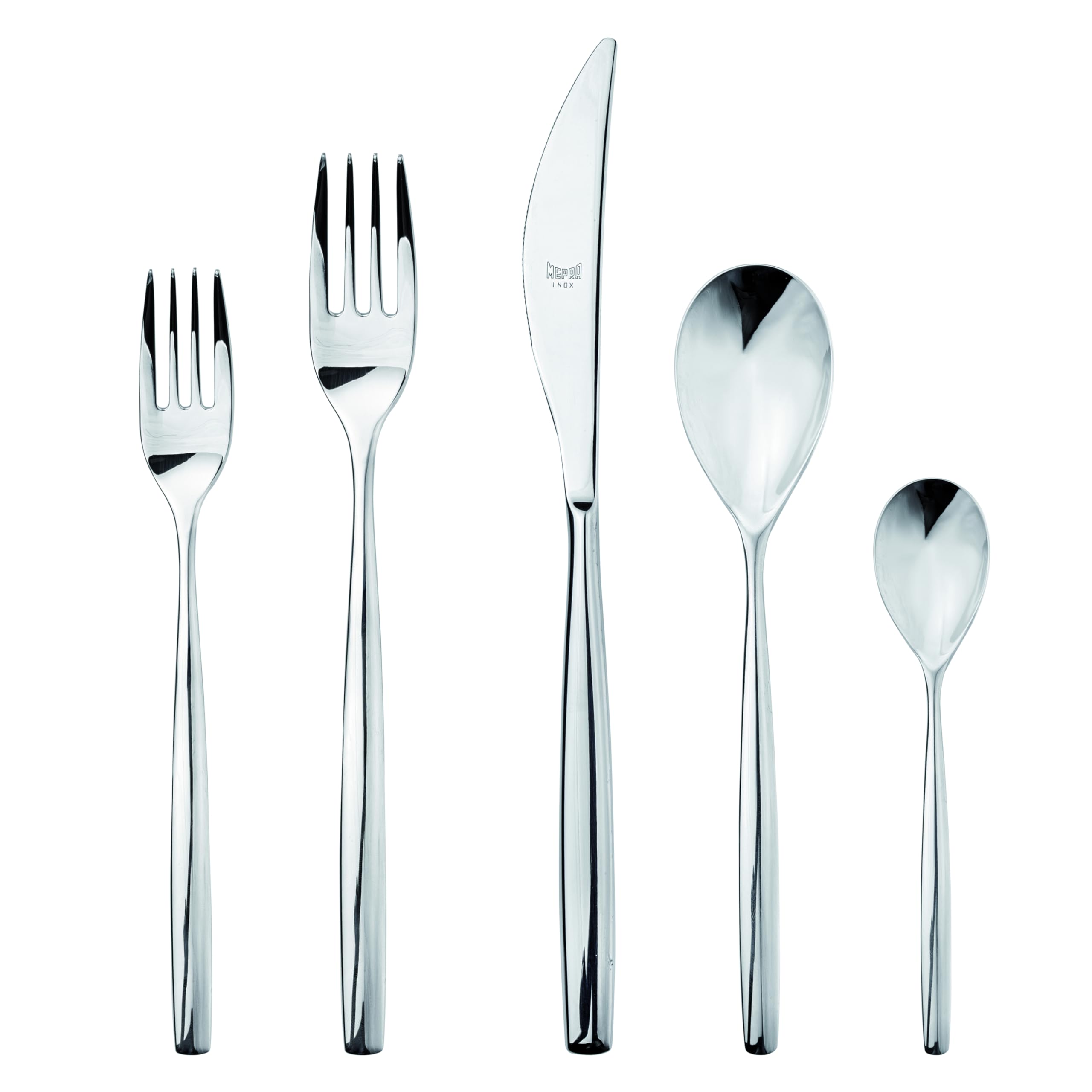 Stiria Cutlery Set – [20 Pieces Set] Brushed Stainless-Steel Finish, Dishwasher Safe Cutlery