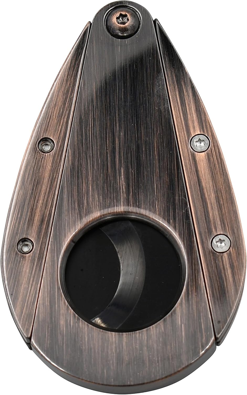 Xikar Xi3 Cigar Cutter, 54 Ring Gauge, Unique Teardrop Shape, 440 Stainless Steel With An HRC of 57, Vintage Bronze