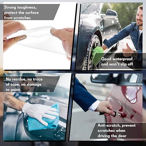 Miniatura 4 de Protector reflectante para umbral de puerta de automóvil, protector de arañazos para umbral de puerta de automóvil, protector de pintura de