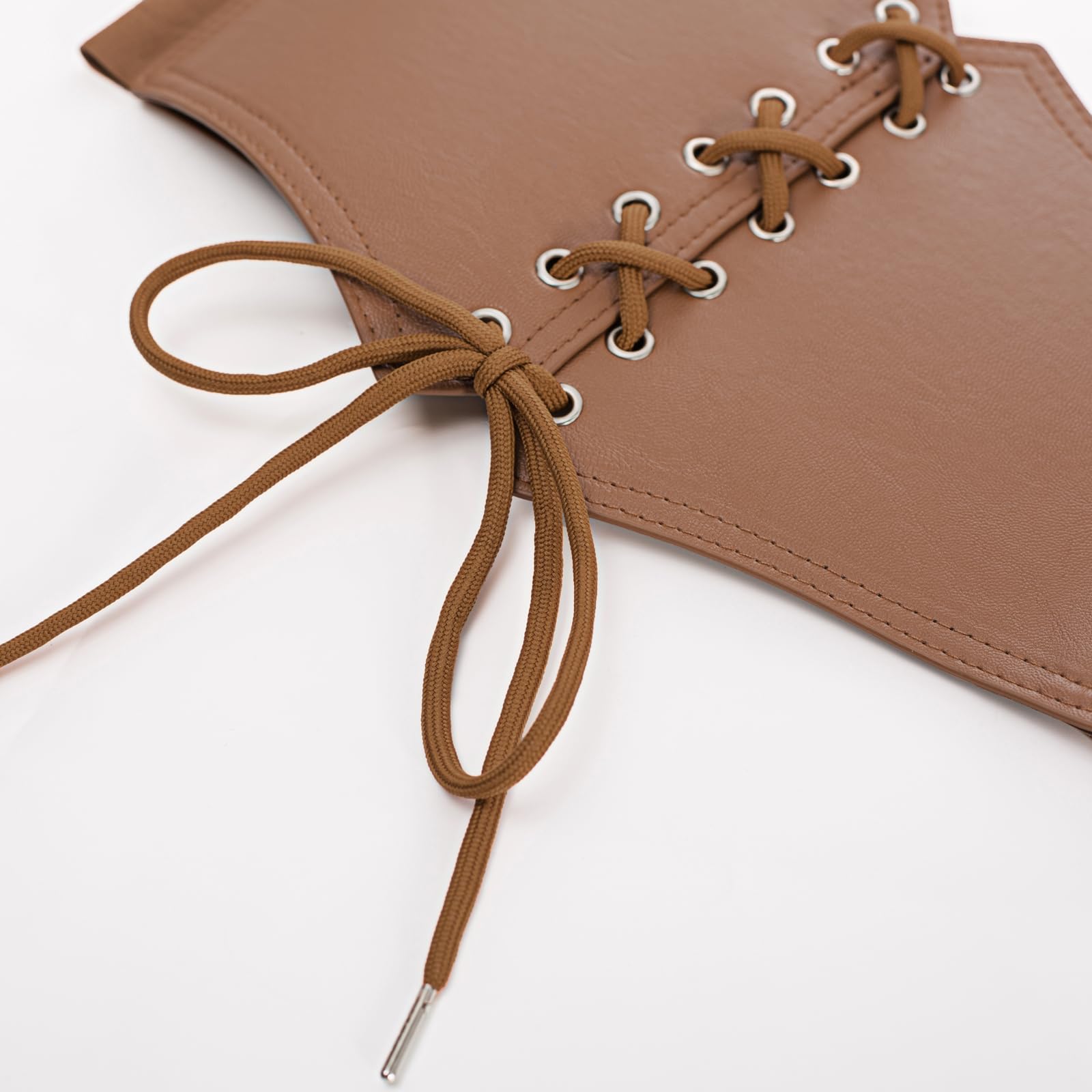 Scarlet Darkness Corset Belt for Women Elastic Lace-up Leather Waist Belt