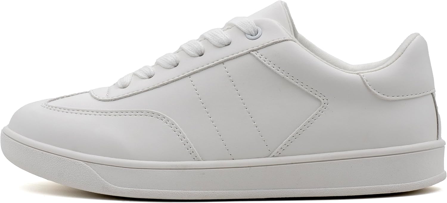 Women's Lace Up Trendy Sneaker Classic Fashion Low Top Walking Shoes - Picture 32 of 109