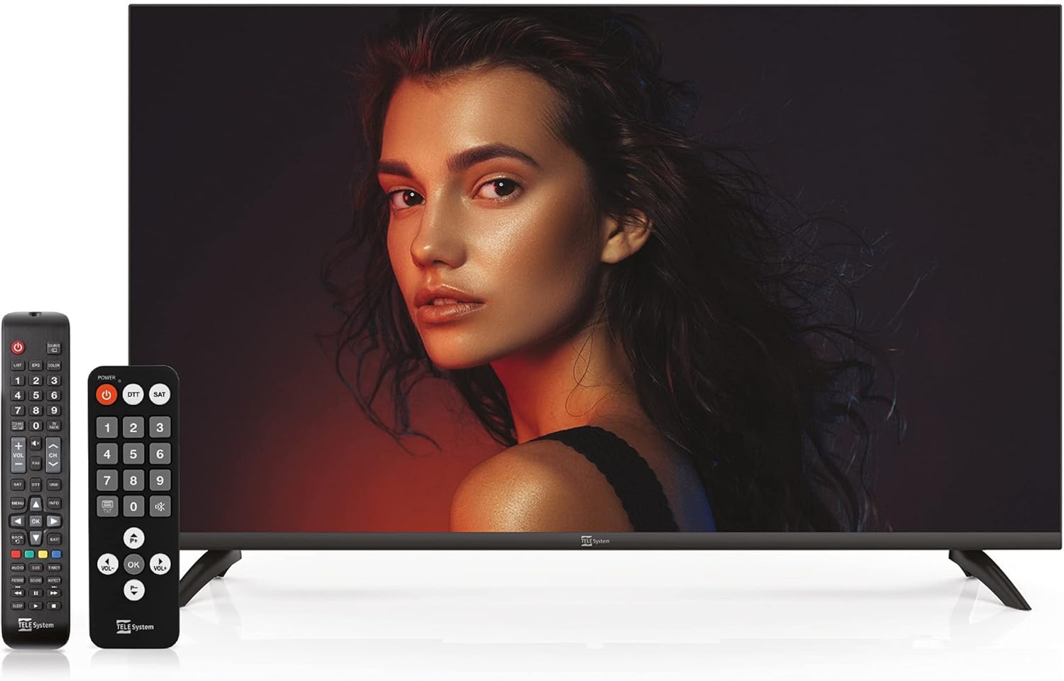 Telesystem 32 HD FL10 FRAMELESS T2/S2, Nero Telesystem 32 HD FL10 FRAMELESS T2/S2, Nero